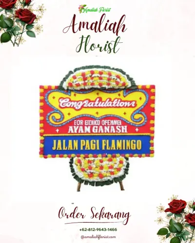 Bunga Papan Congratulation di Santi